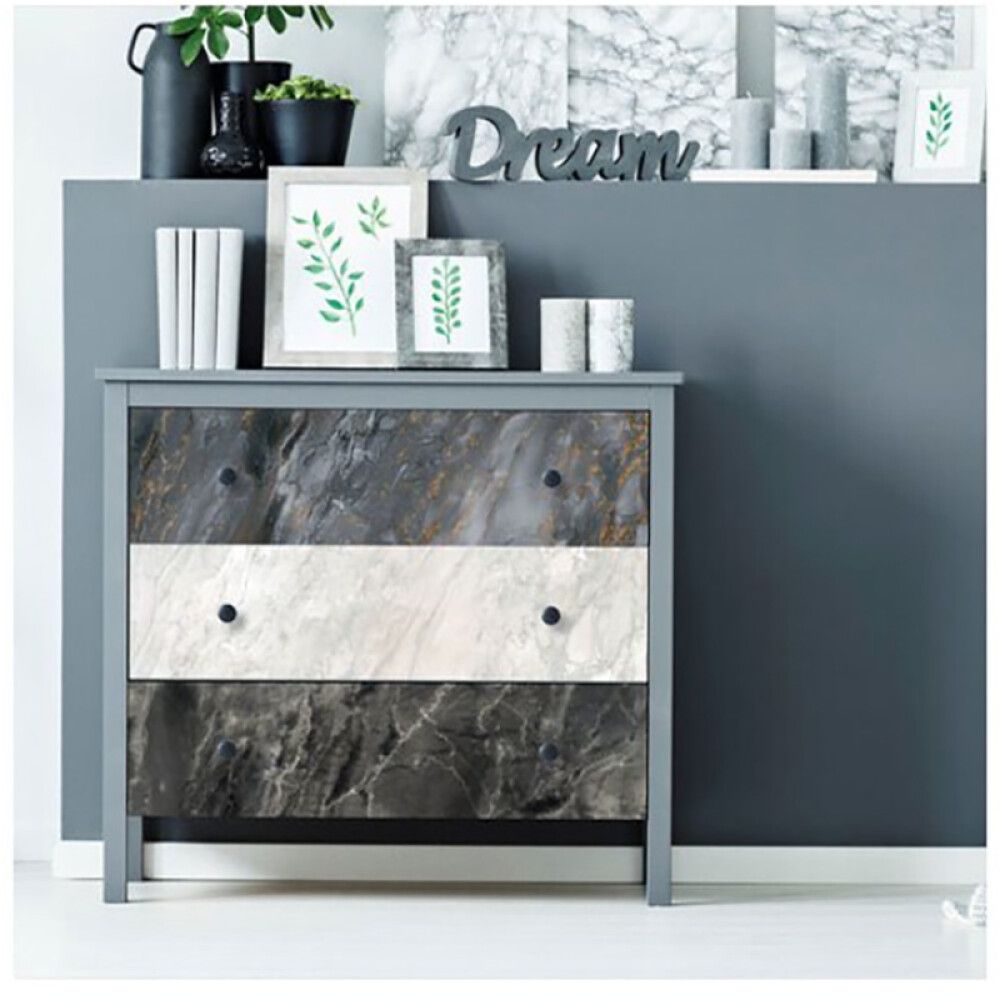 DEKORPLAST D-C-FIX ROMEO MARMOR HVIT 45X200CM