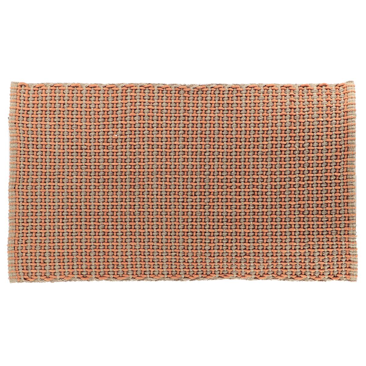 Tapete wc MIMETISME taupe em algodão 50x90cm