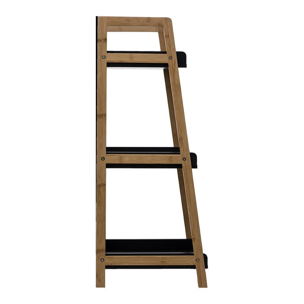 NATUREO - Étagère inclinée 3 niveaux noir