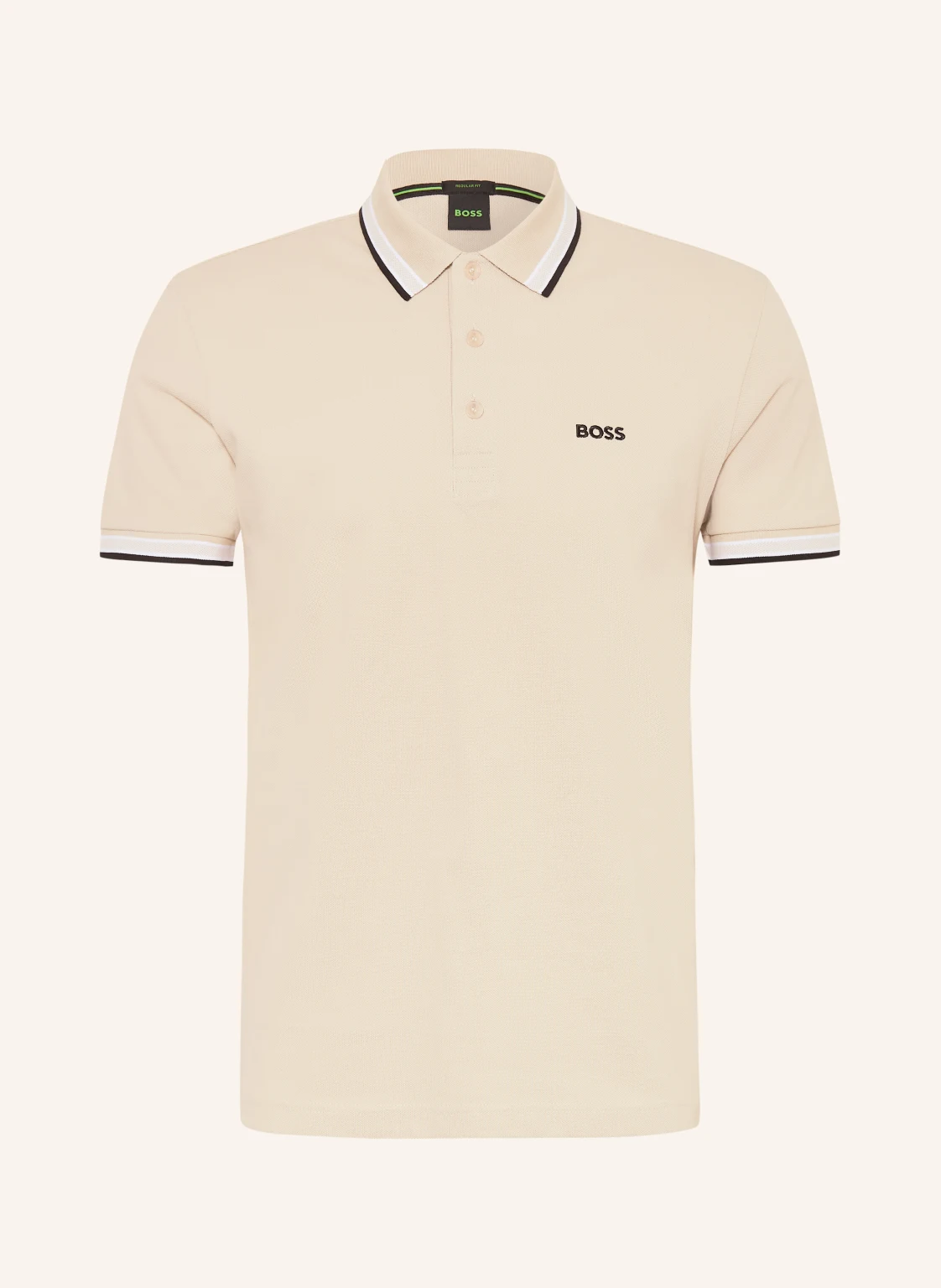 BOSS Piqué-Poloshirt PADDY CURVED Regular Fit