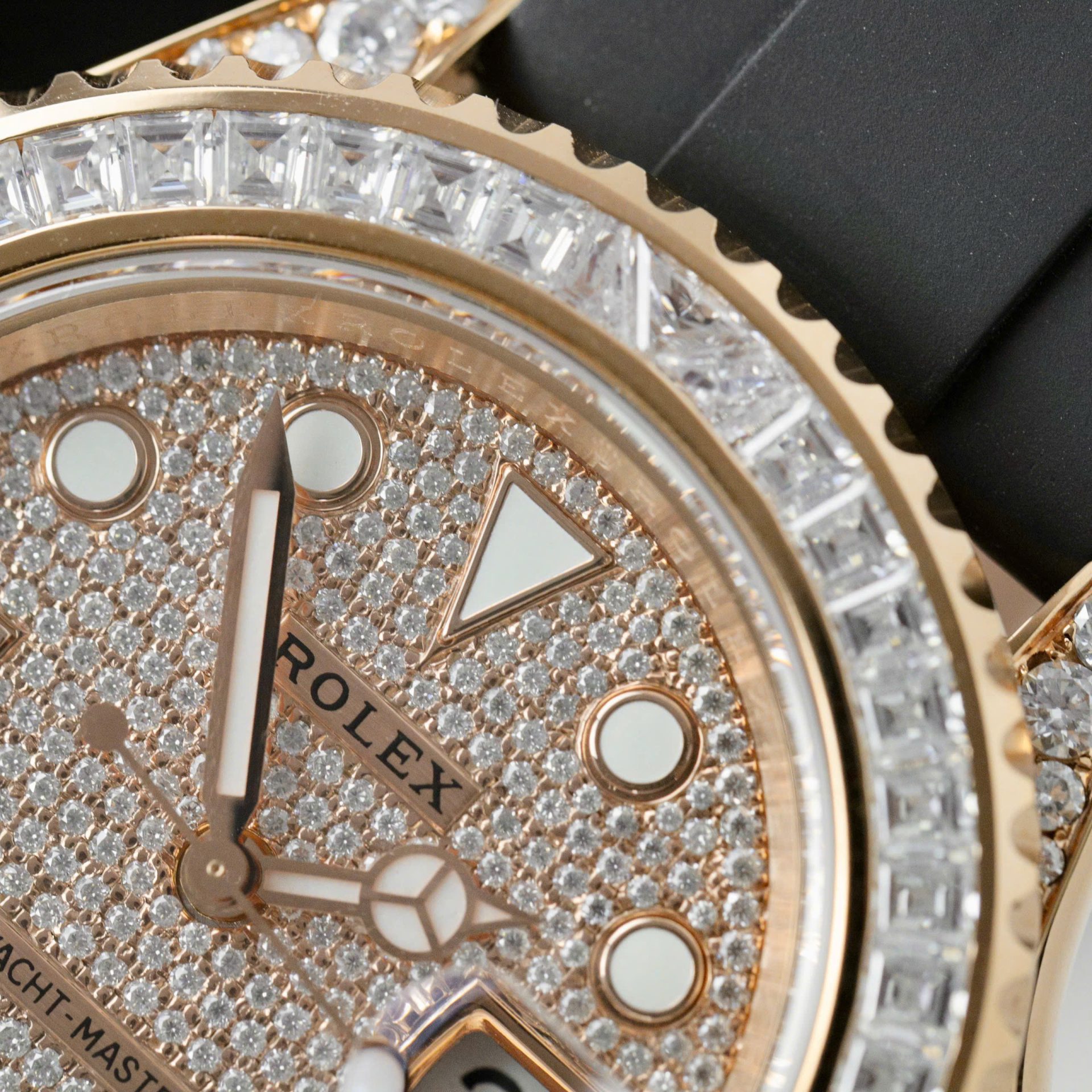 Rolex Yacht-Master RG Plated Diamond Dial 40mm Oysterflex Super Clone