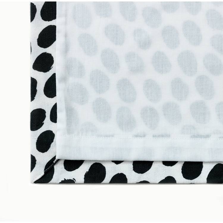 Habitat Dalmatian Eyelet CurtainsBlack & White - 117x137cm