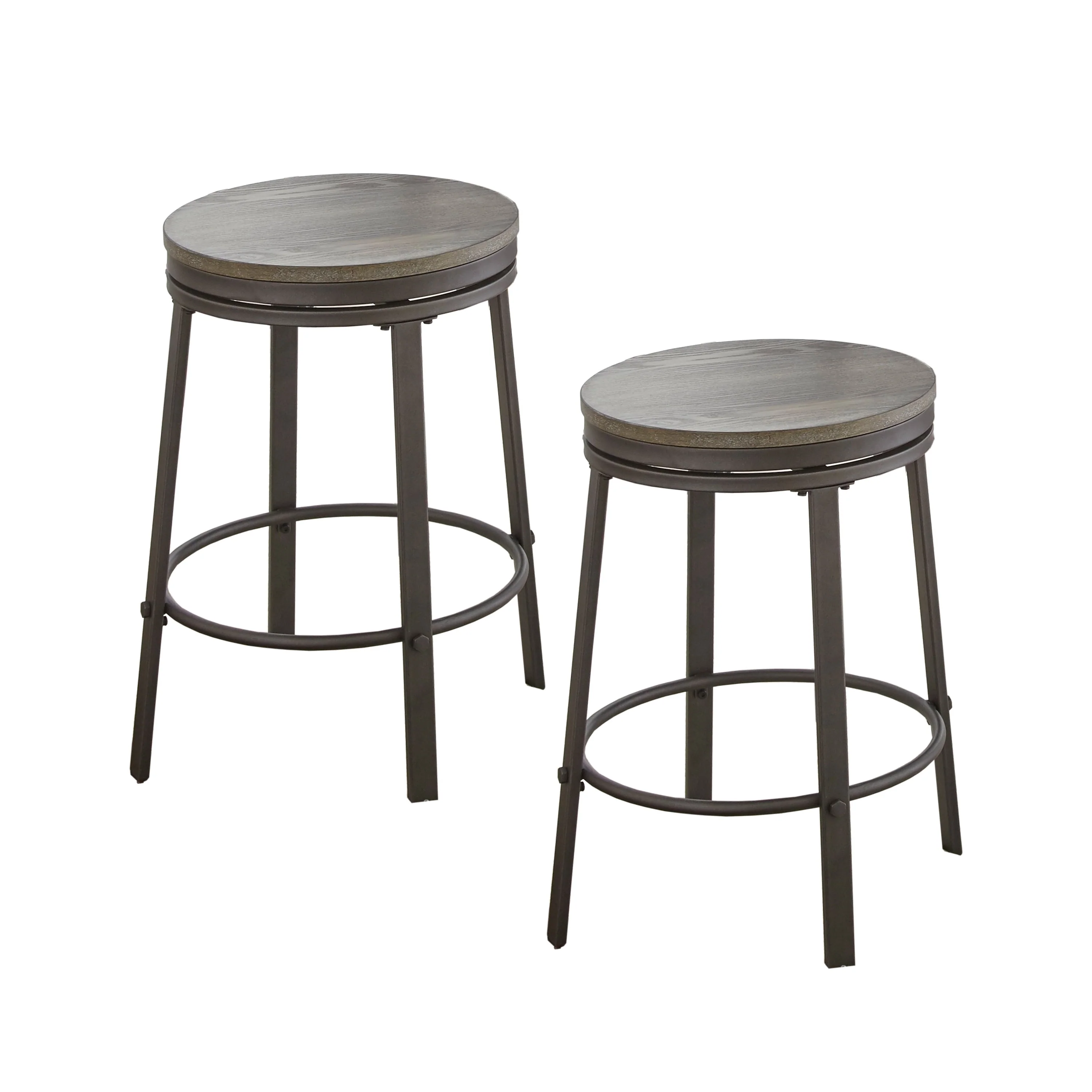 Steve Silver Perry Grey Counter Height Swivel Stool (Set of 2)