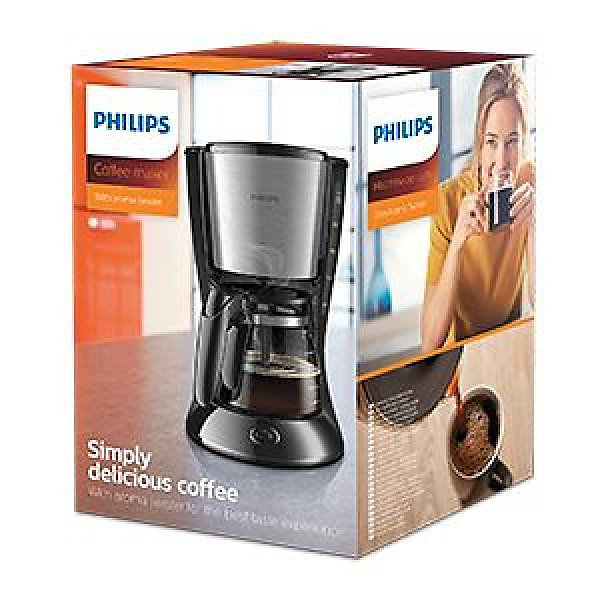 Machine a Cafe - Cafetiere Electriquefiltre PHILIPS Daily HD7462/20 - Noir et Inox - 15 tasses - 1000 Watt