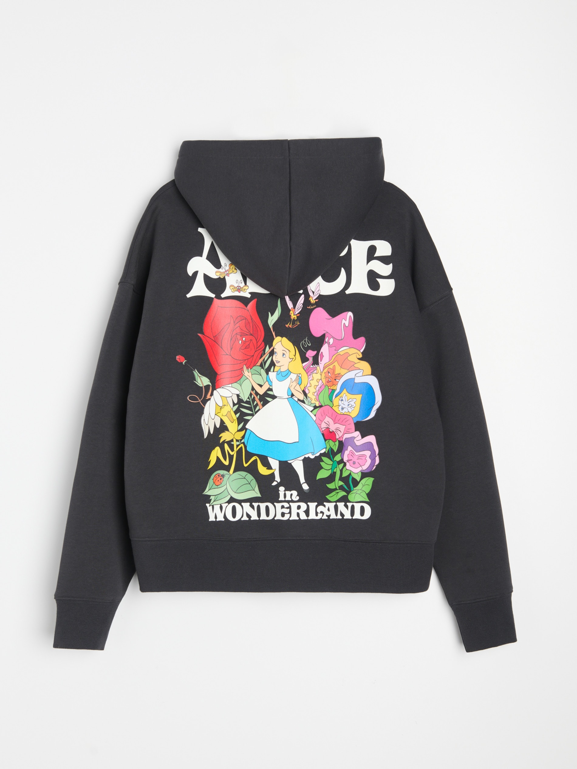 Dresowa bluza hoodie z nadrukiem na plecach Alice in Wonderland