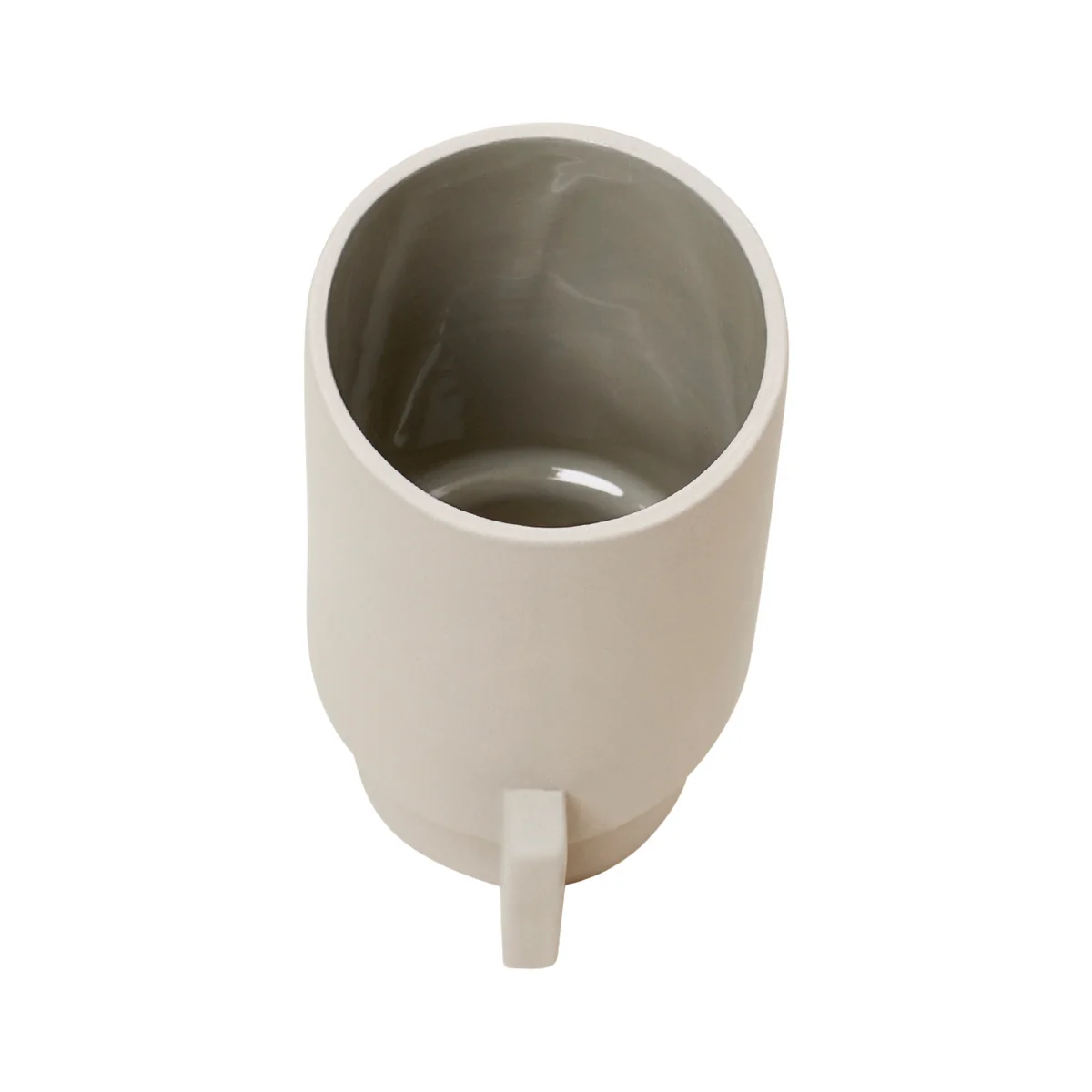 Form & Refine - Alcoa Vase, groß, Ø 9,5 H 21 cm, hellgrau