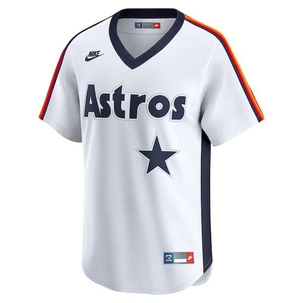 Houston Astros Nike Throwback Cooperstown Collection Limited Jersey - White
