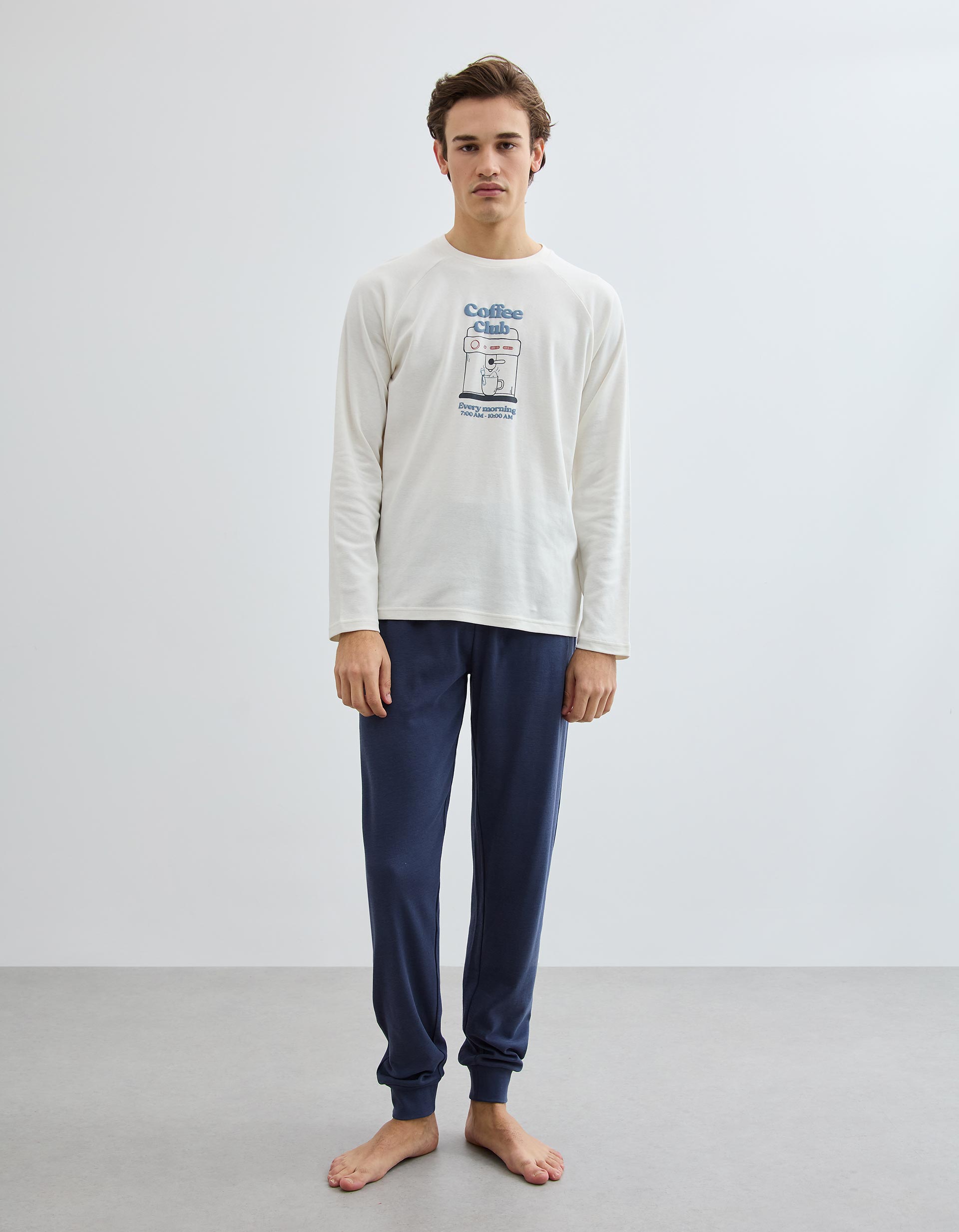 Pijama, Homem, Branco