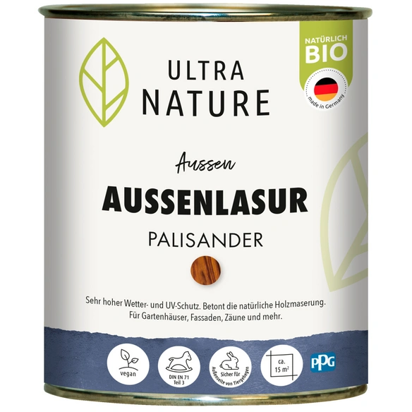 Holzlasur, palisander 2,5 Liter