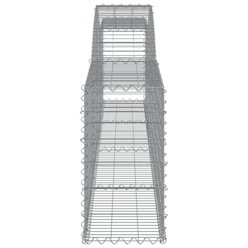 NNEVL Arched Gabion Basket 400x30x60/80 cm Galvanised Iron
