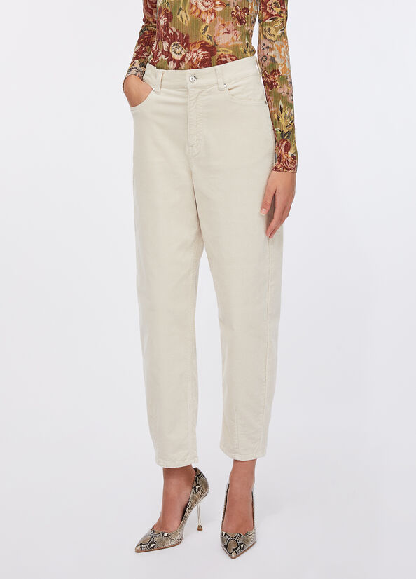 Pantaloni balloon in velluto