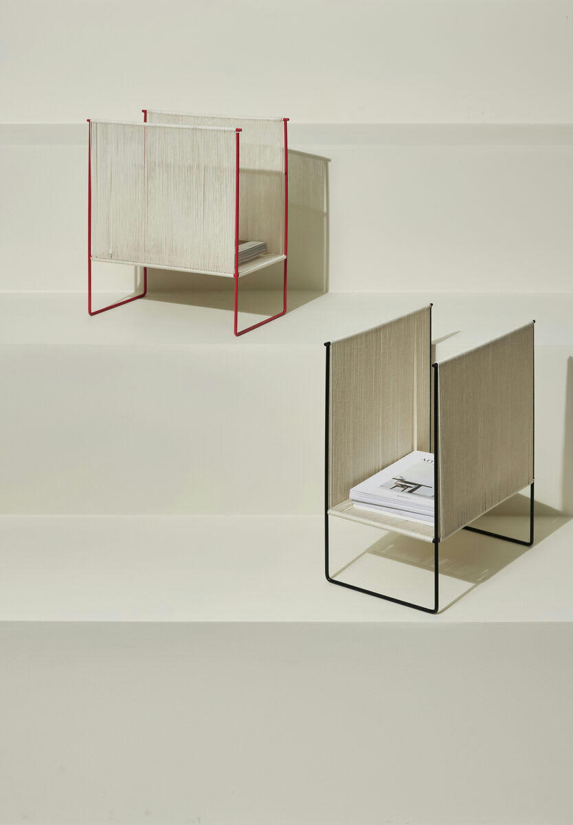 STRING - Porte-revues en coton beige