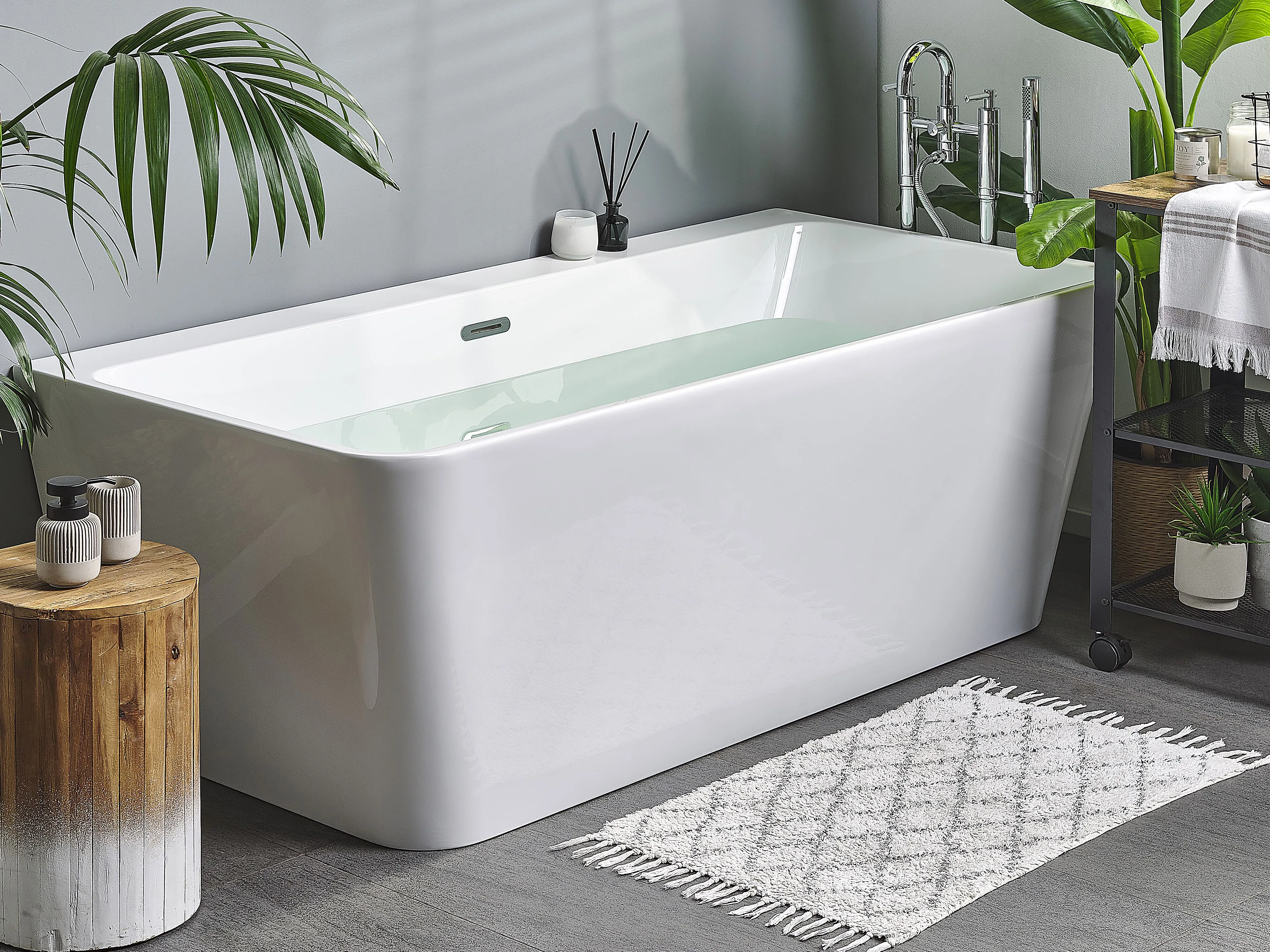 Bathtub HASSEL 1700 x 800 mm White