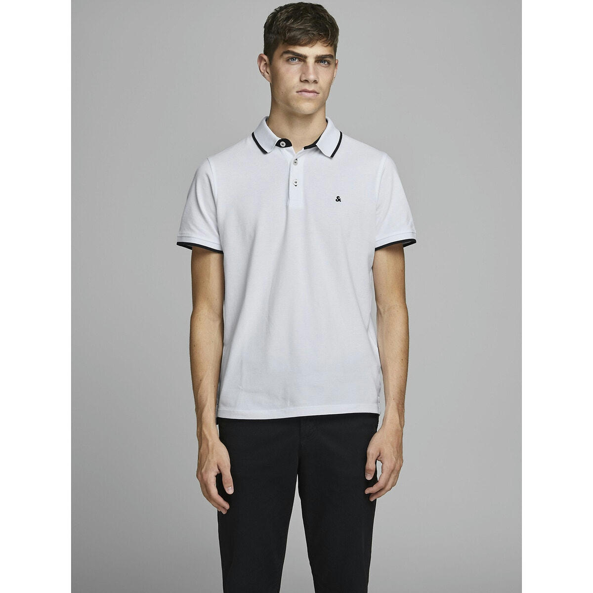 Polo manches courtes en maille piquée