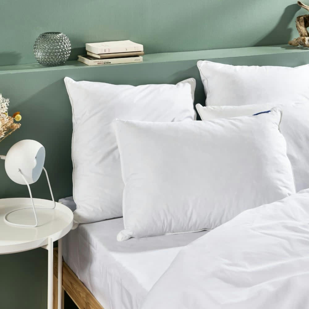 MÉMOIRE DE FORME MIXTE - Oreiller anti-acariens mémoire de forme mixte 60x60cm