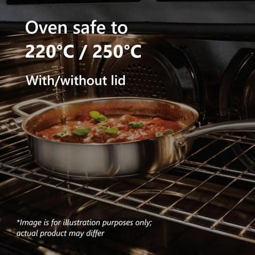 Pyrolux Radius 85 Saute Pan With Helper Handle 32cm / 4.4L