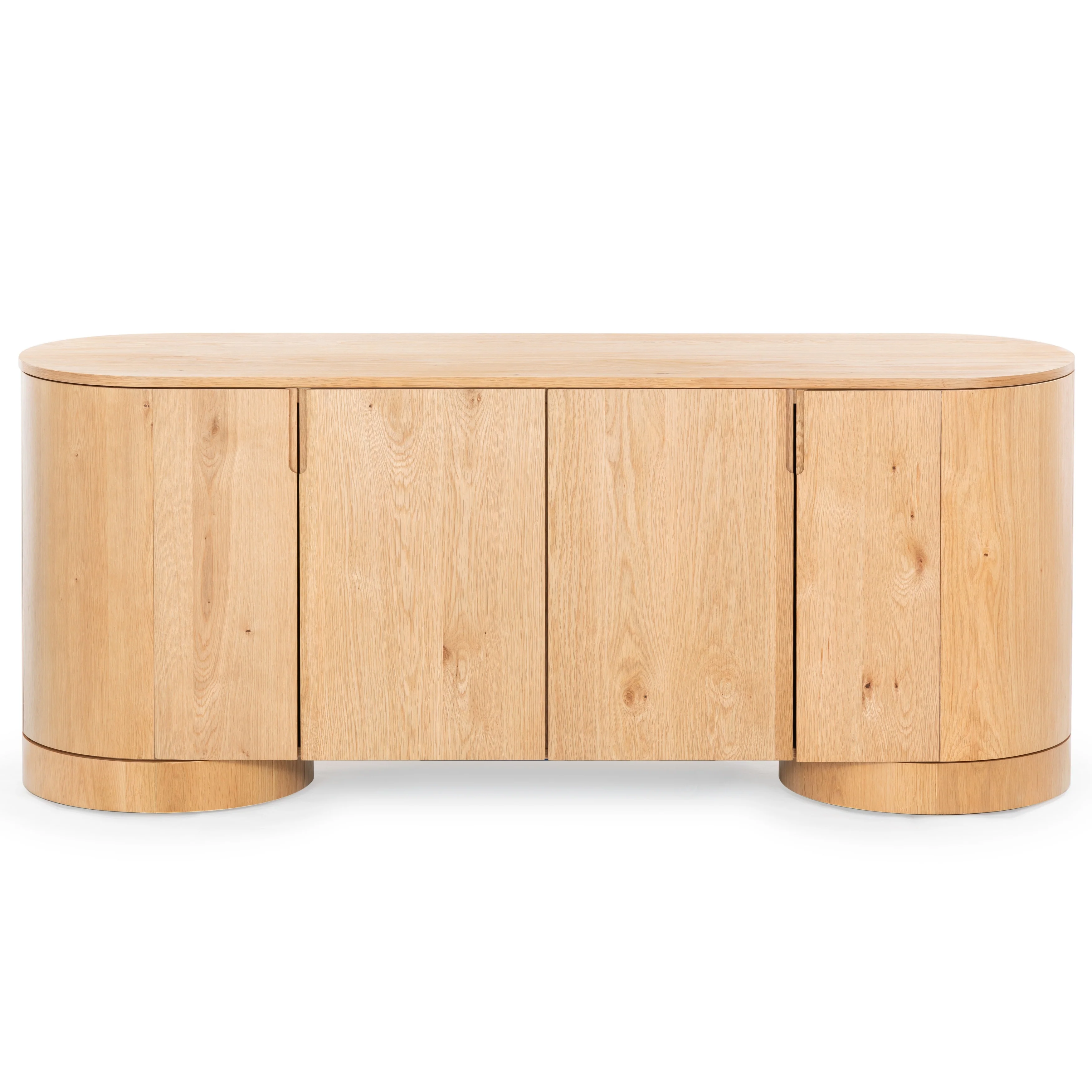 SAFAVIEH Couture Jesbelina Oval 4 Door Wood Sideboard - 71W x 20D x 30H