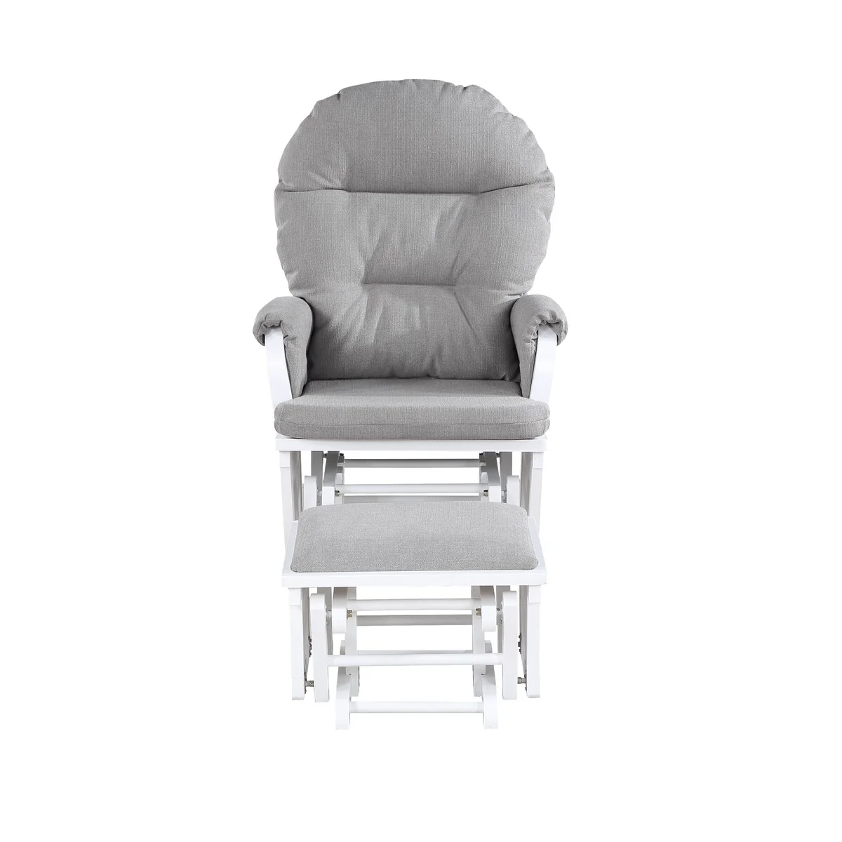 Suite Bebe Madison Glider and Ottoman White/Oyster
