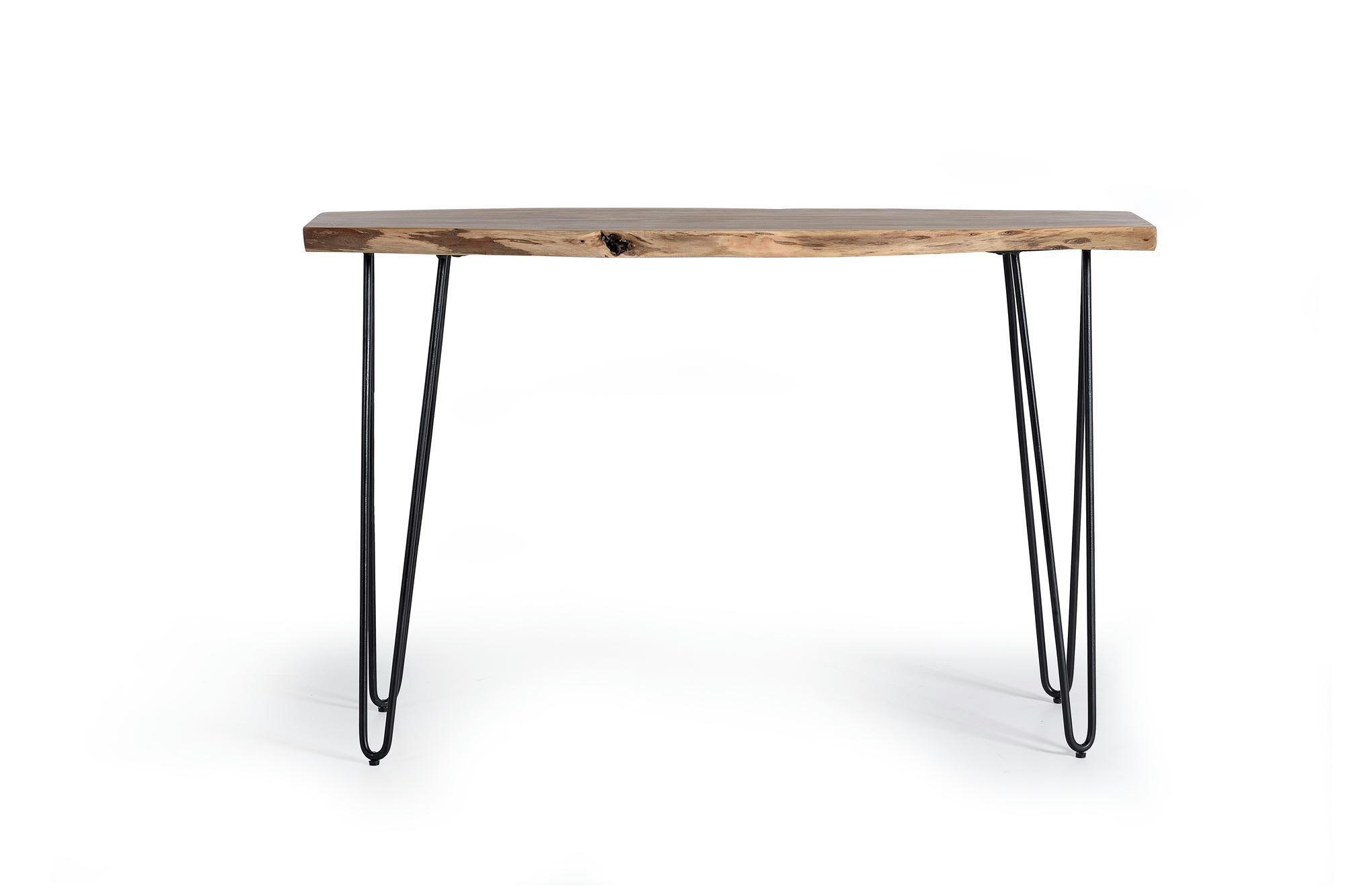 - Console en bois d'acacia.