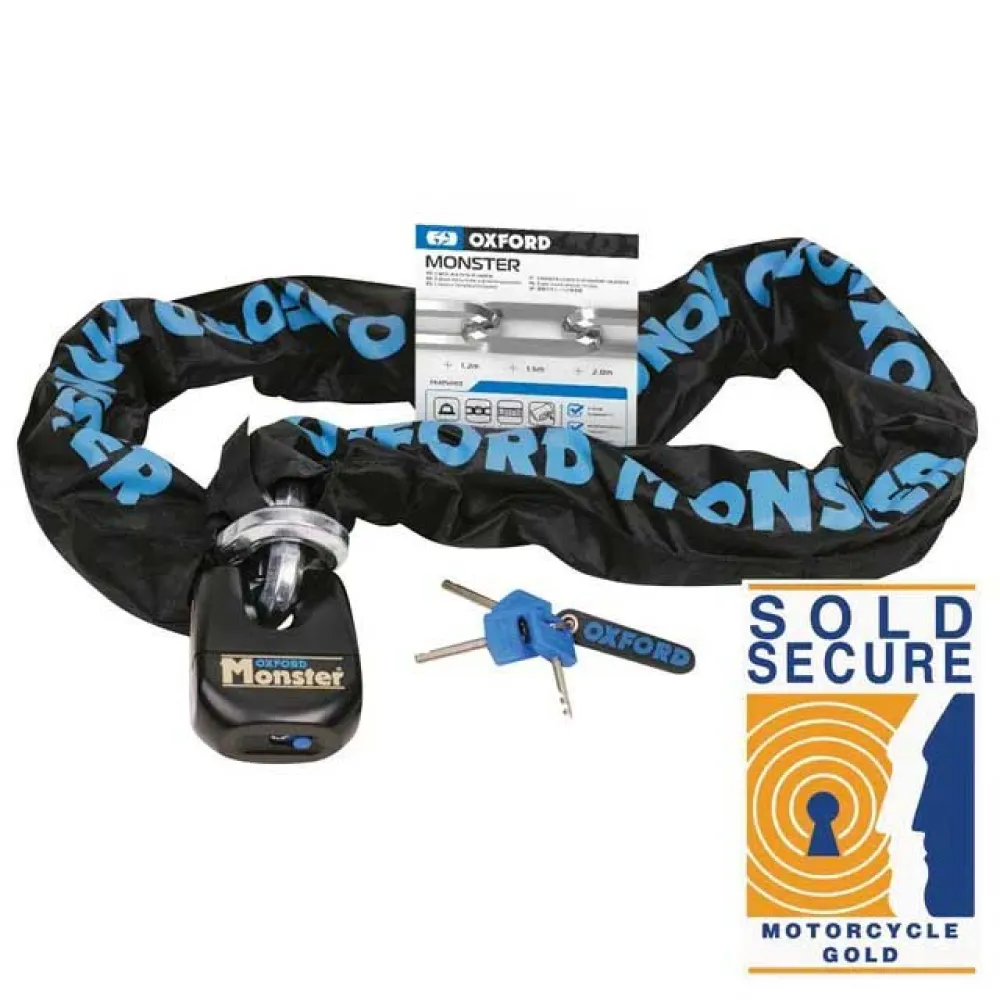 Oxford Monster 14mm 1.5m chain lock
