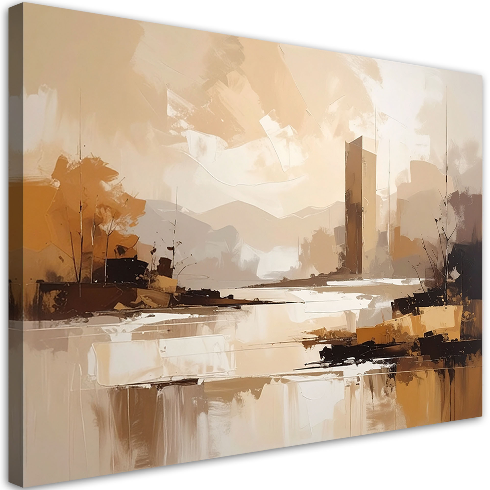 Obraz na płótnie, Beżowy krajobraz 30x20