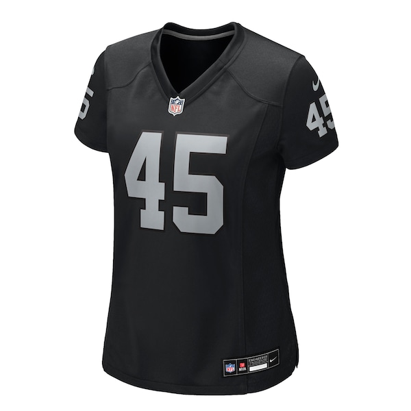 Devin White Las Vegas Raiders Nike Women's Team Game Jersey -  Black