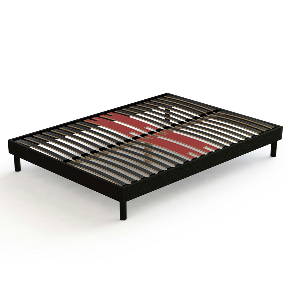 SIGNATURE - Sommier Noir 140x200 cm