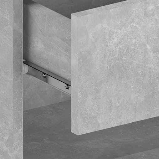 NNEVL Wall-mounted Bedside Cabinet Concrete Grey