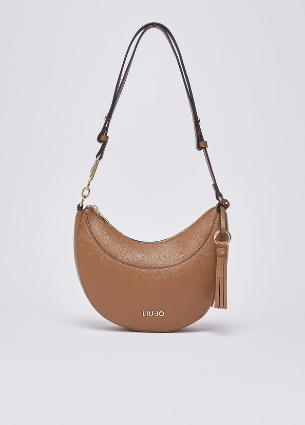 Borsa hobo media con charm