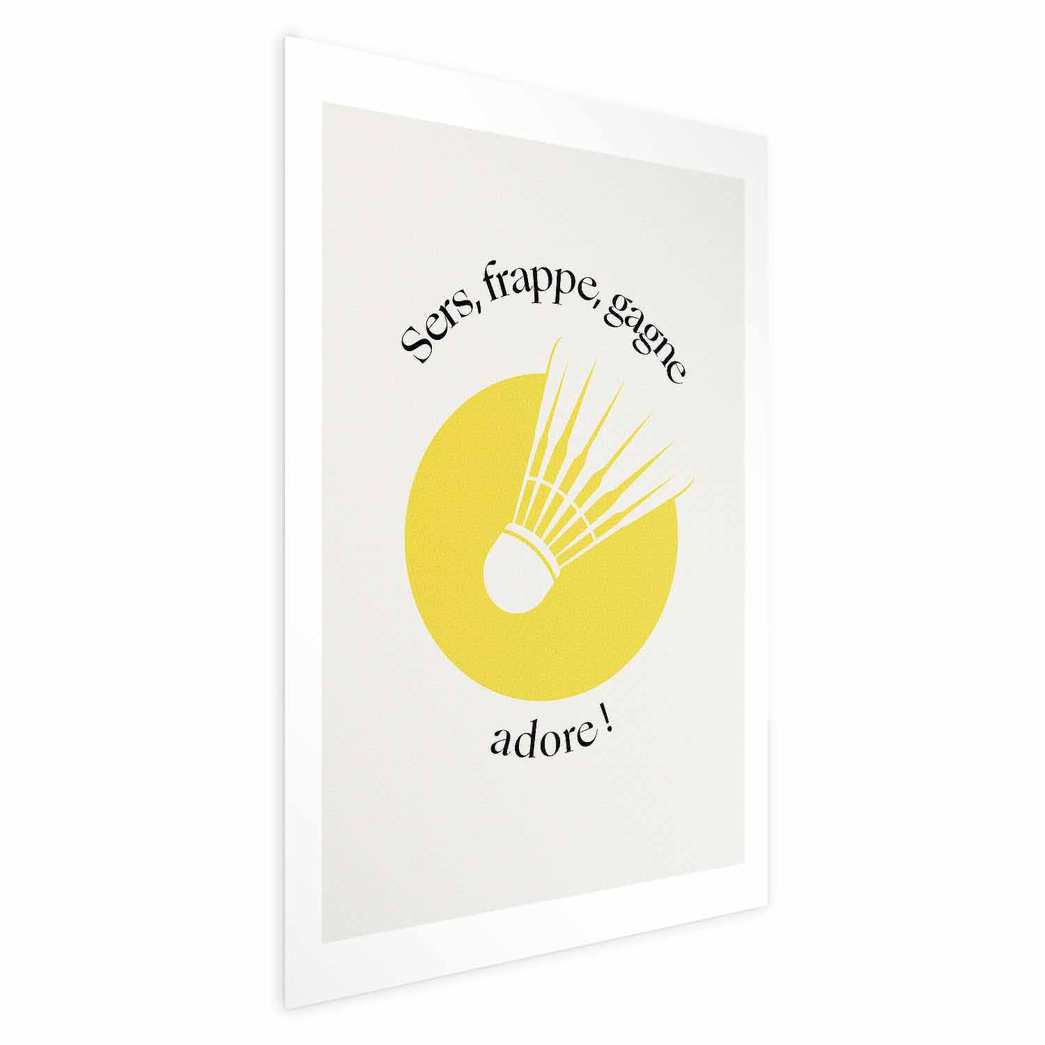 Plakat Lotka do badmintona 21x30 cm