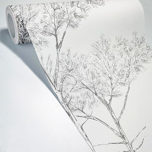 Papier peint panoramique - Les Landes - Noir - intissé : 150g/m² - 7 lés : 336x270cm
