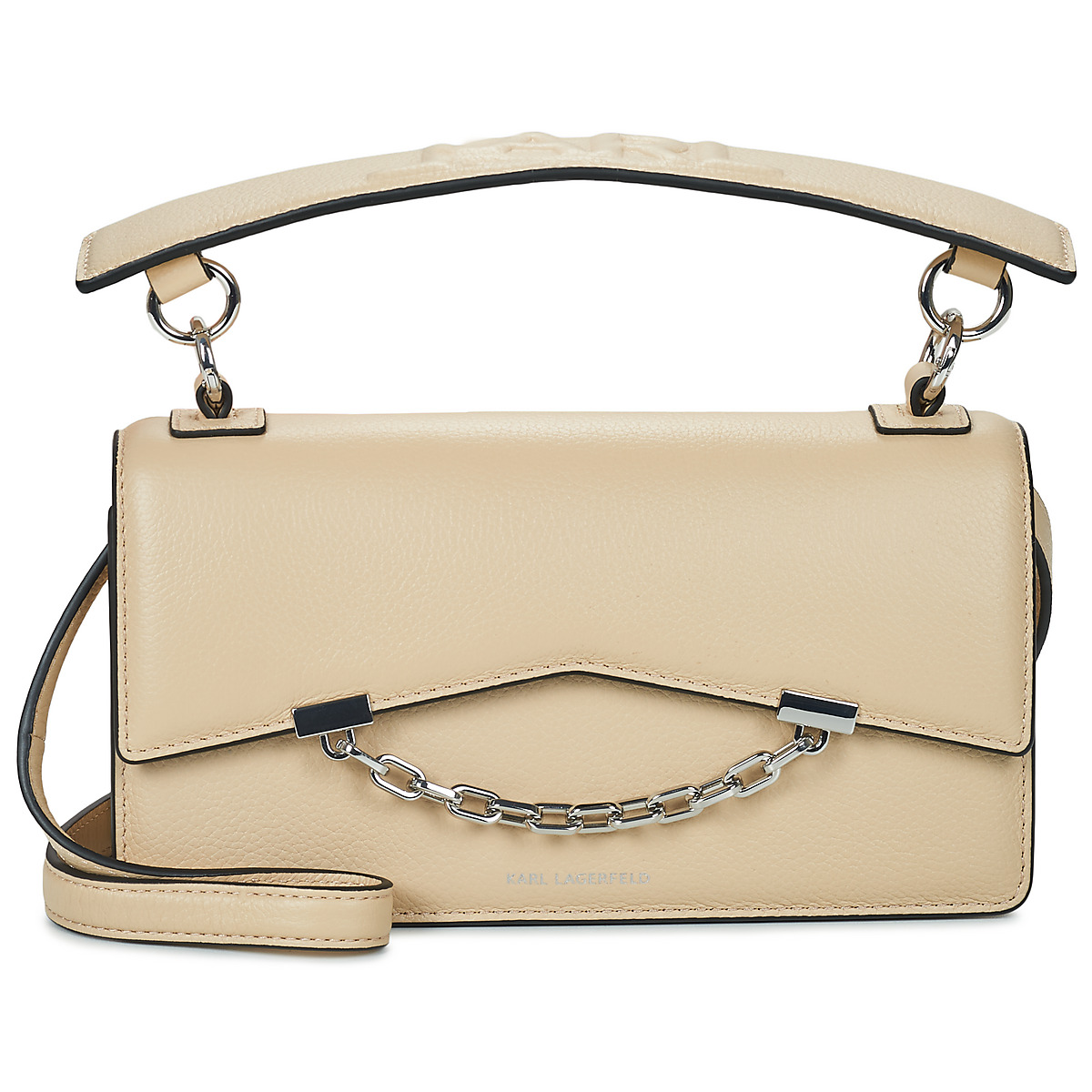 Karl Lagerfeld - K/SEVEN GRAINY CROSSBODY - Beige / Nude
