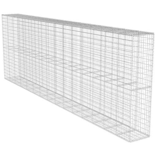 NNEVL Gabion Wall with Cover Galvanised Steel 600x50x200 cm