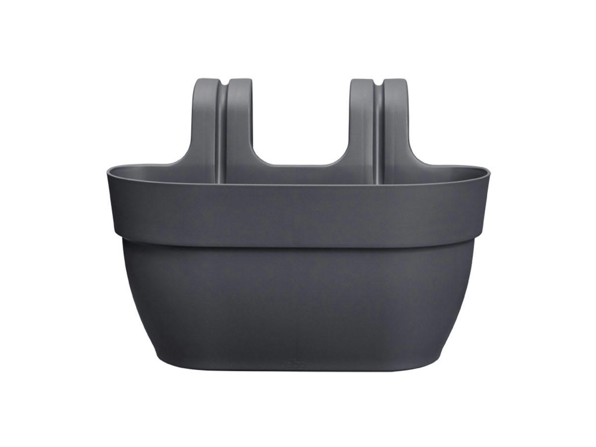 VIBIACAMPANA - Balconnière 39x24x27 cm en polypropylène anthracite