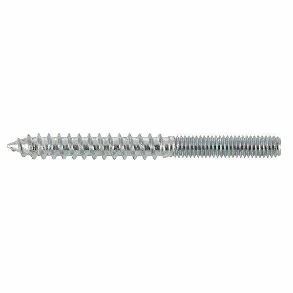 10 vis double filet bois/métal acier zingué Diall ø6 x l.60mm
