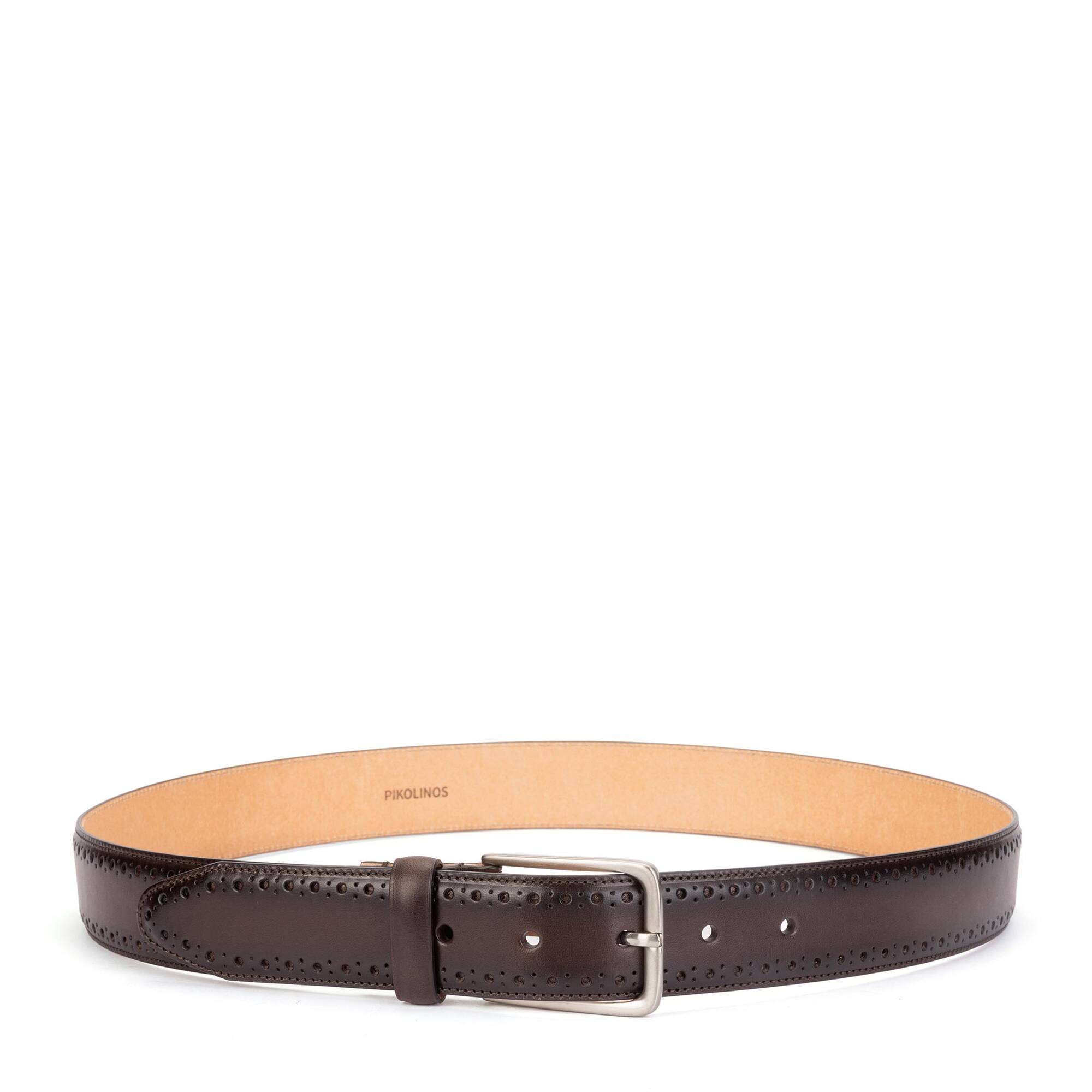 CINTURóN - Cinturón con detalles picados para hombre