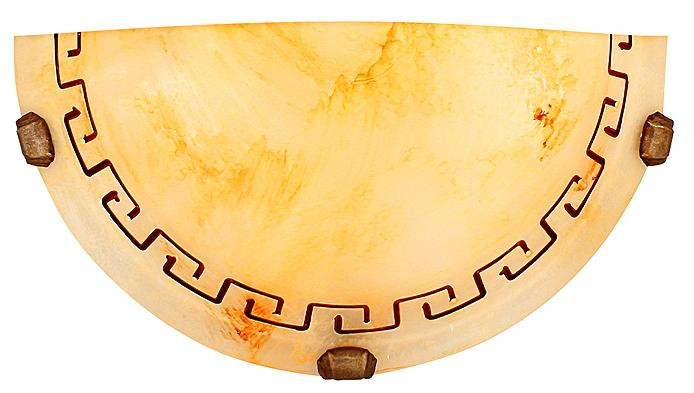 Kinkiet mosiądz-ecru GRECKI 1xE27x40W wym:15x30x9cm IP20 Candellux