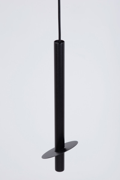 Lampa wisząca czarna SOPEL RING 1xG9x3W wym: 130x10x10 cm Sigma Lighting