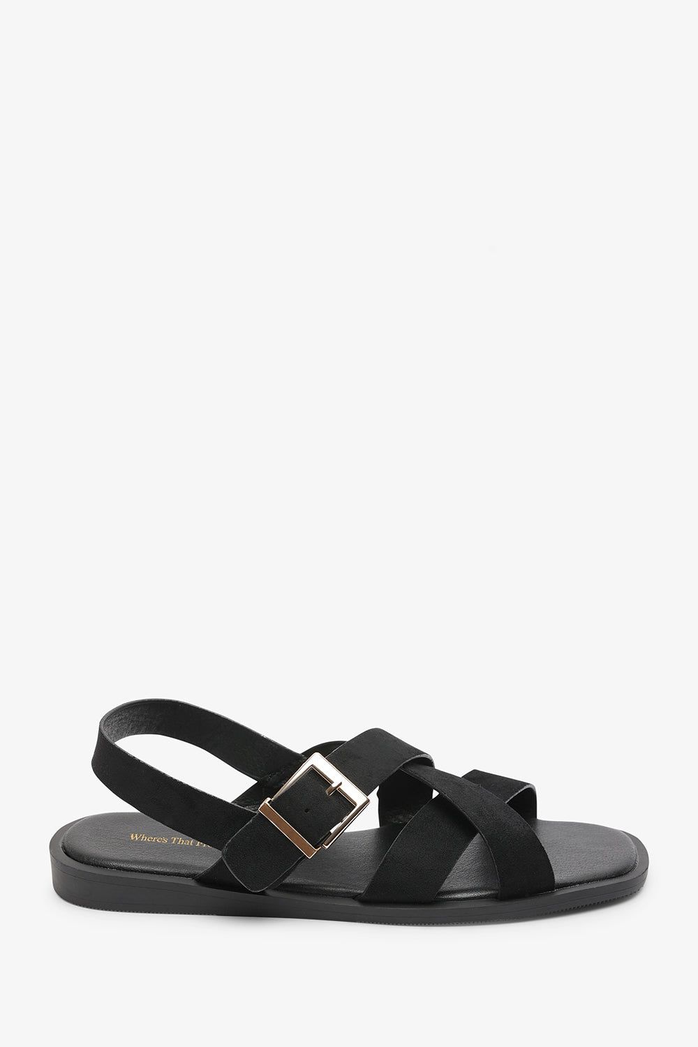 Where's That From Capri Cross Over Open Toe Suede Sandal