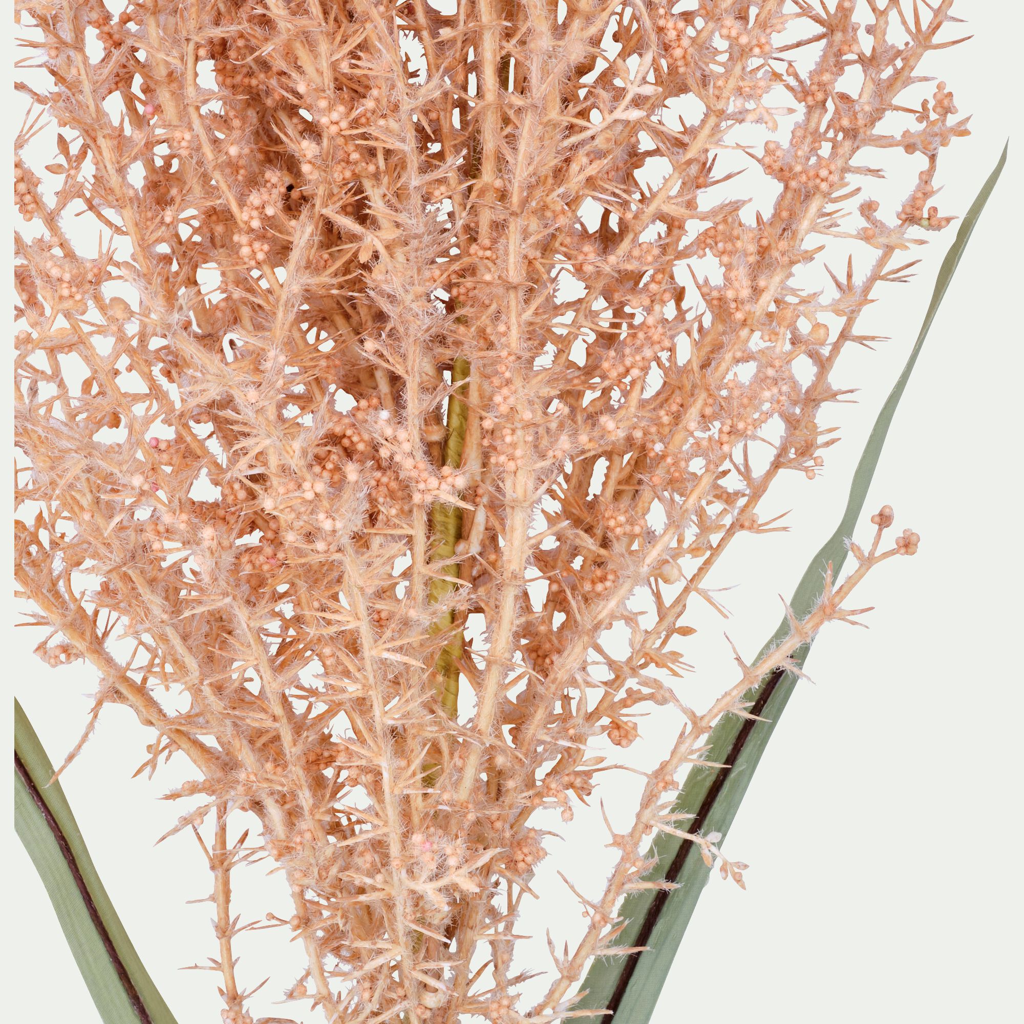 LIERI - Branchage de Noël artificiel de pampa H114cm - marron
