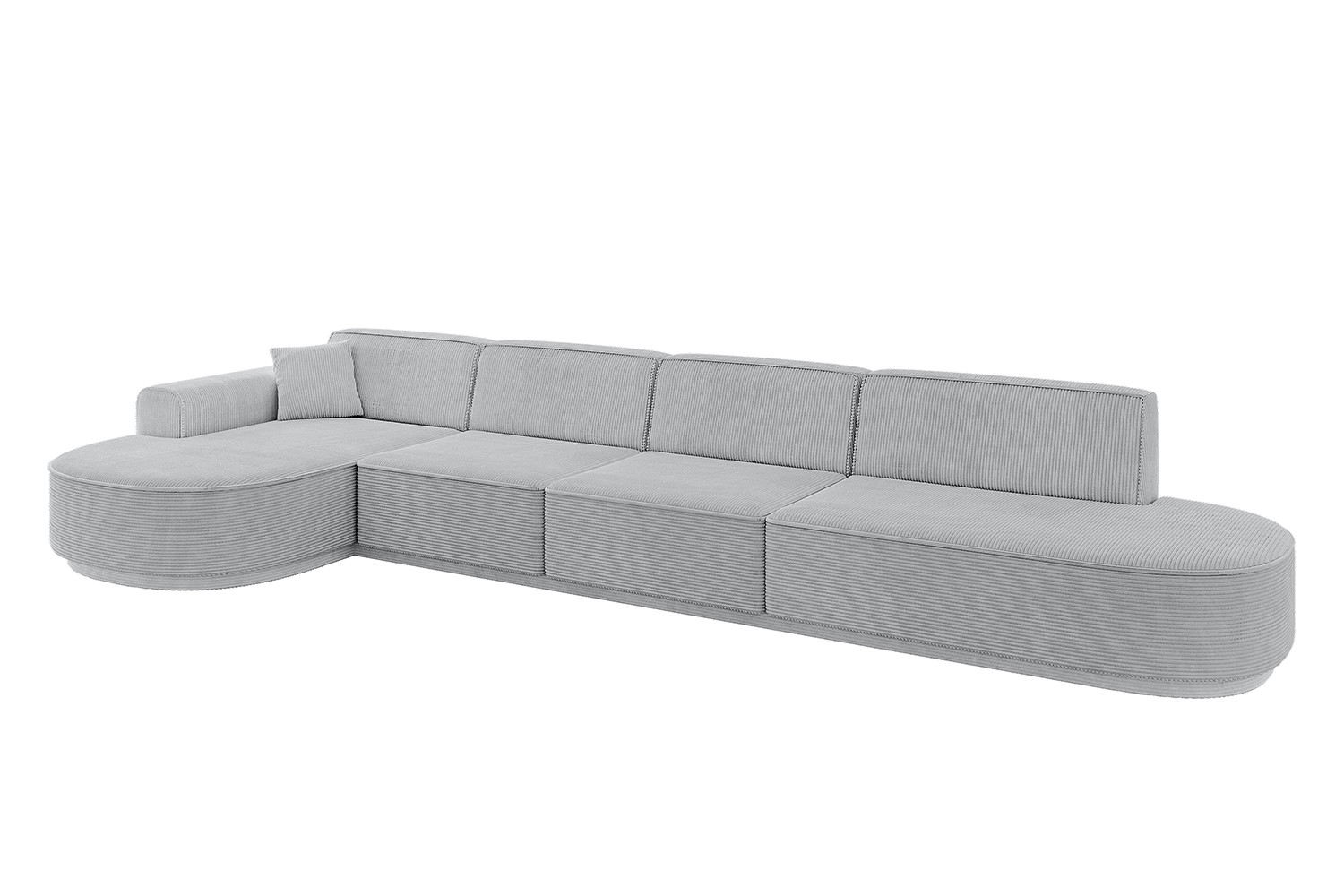 Narożnik lewostronne bez funkcji spania MARI-L3-v3 413x171x83 cm Szary