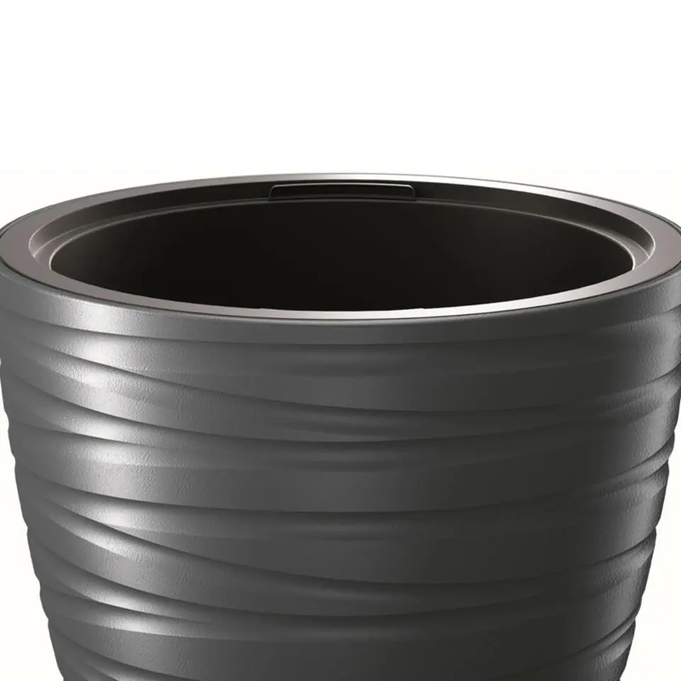Prosperplast Plantenpot Amazing - kunststof - antraciet - D47 cm