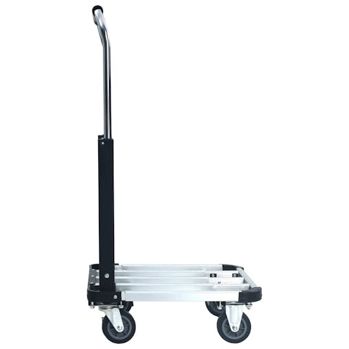 NNEVL Foldable Transport Trolley 150 kg Aluminium Silver
