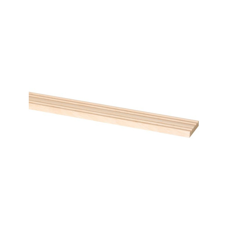 Moulure décorative en marupa 240 x 3,7 x 0,8 cm