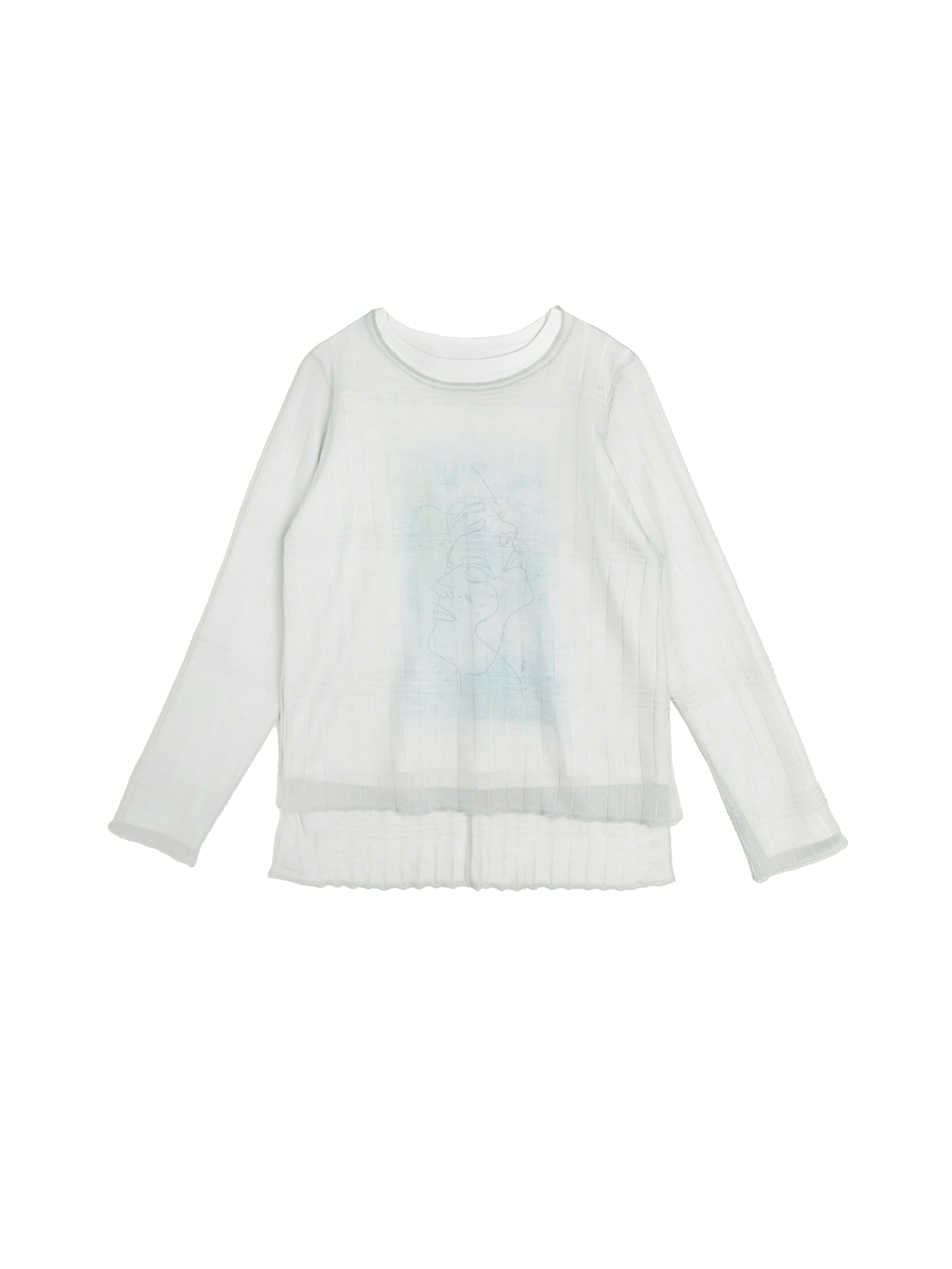 2 In 1 Printed Knit Top - 26SDT043X