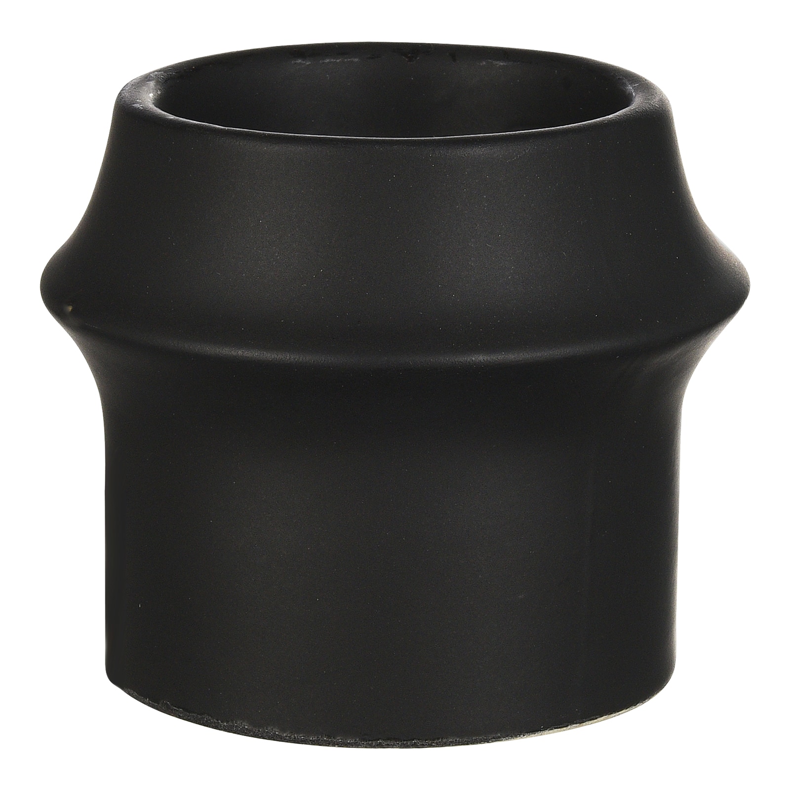 Teelichthalter Schwarz, ⌀ 6.5 cm, H 75 mm