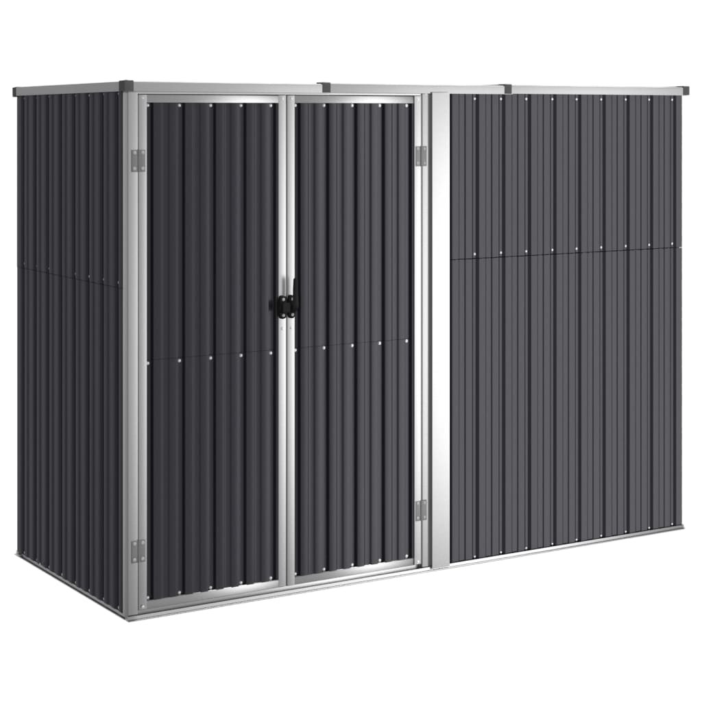 Szopa Antracyt 225 x 89 x 161 cm Stal vidaXL