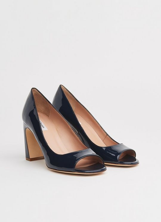 Harper Navy Patent Peeptoe Courts