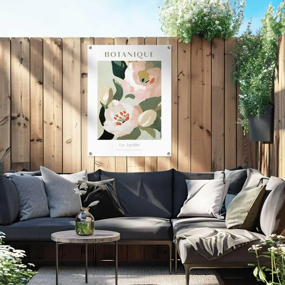 Tuinposter Botanique - 80 x 60 - Groen