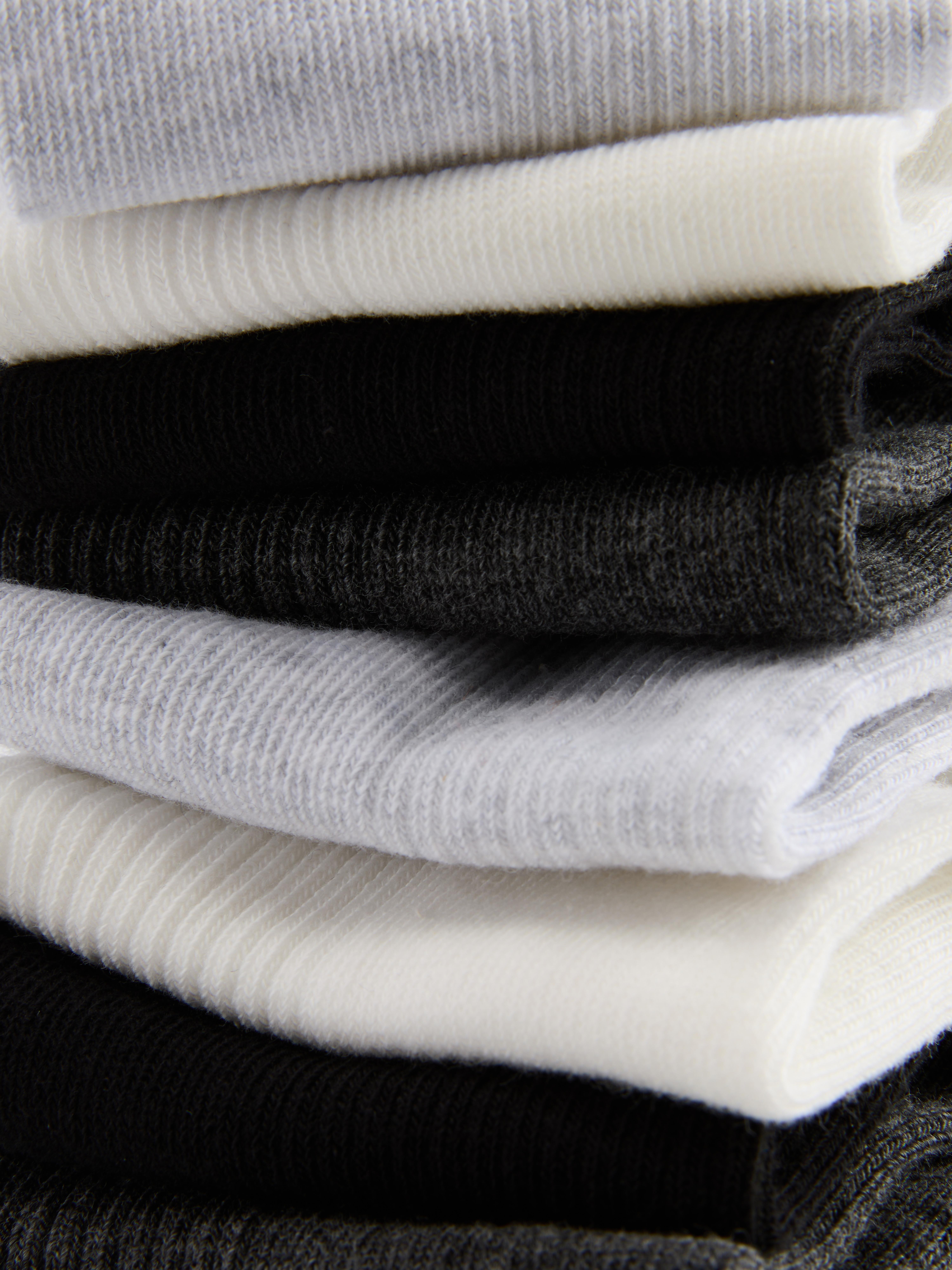 7pk Neutral Sneaker Socks